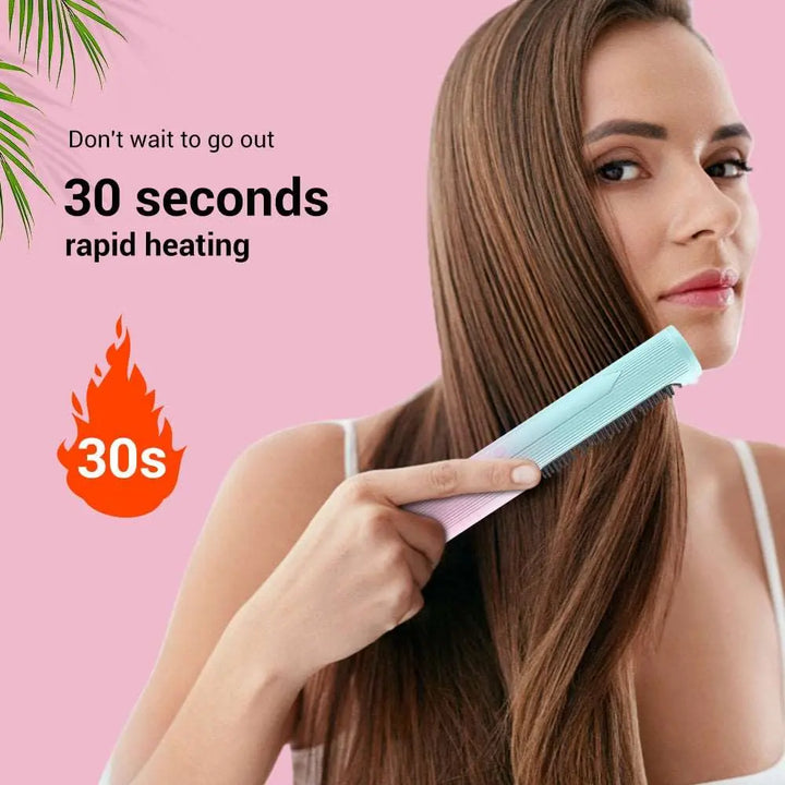 Hair Straightener and Styling Tool with customizable heat settings for safe and effective styling.