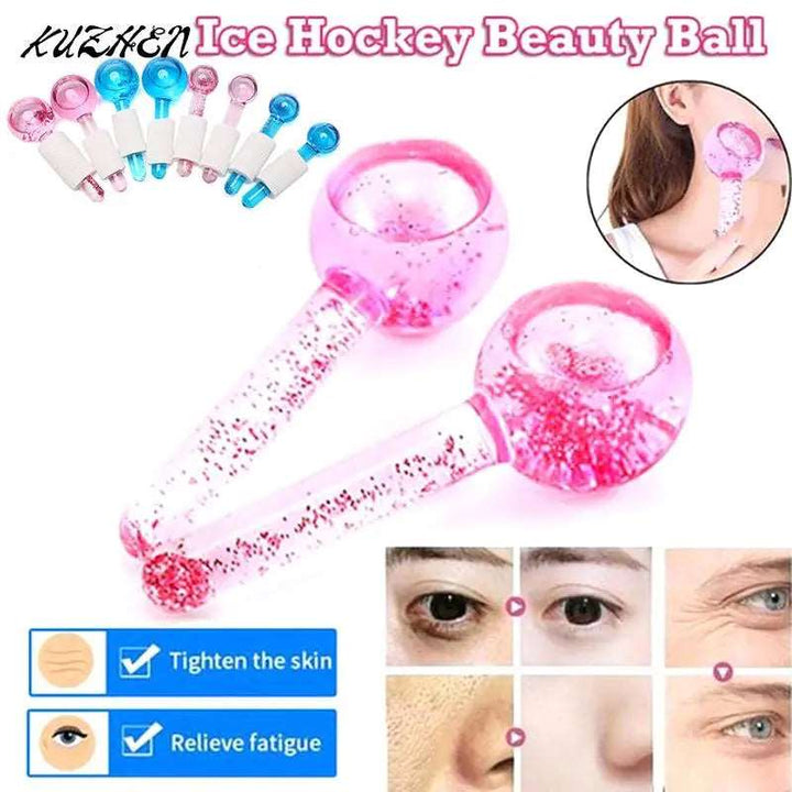 Beauty Crystal Ball Facial Cooling Massage Roller