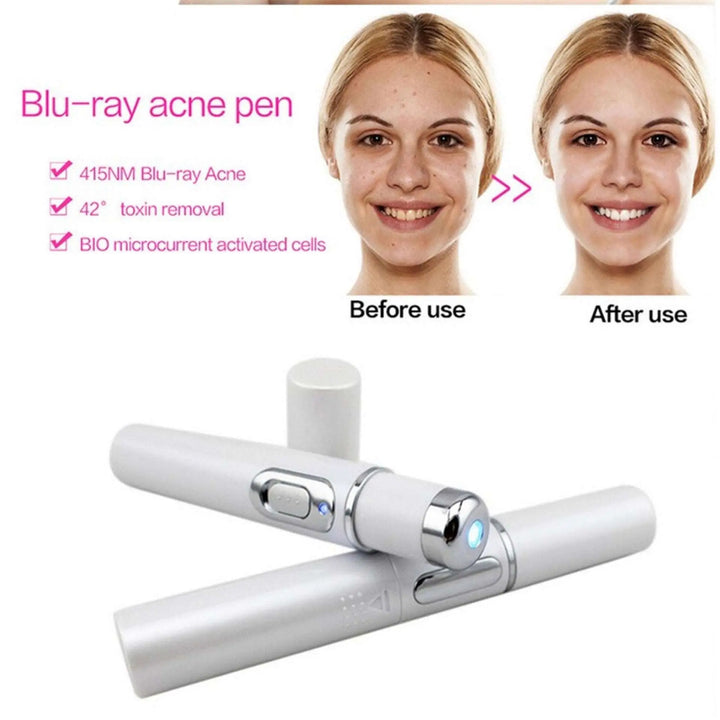 Clear and Youthful Complexion with Blue Light