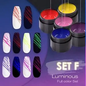 Manicure Luminous Nail Art Spider Nail Gel UV Nail Polish - Zera