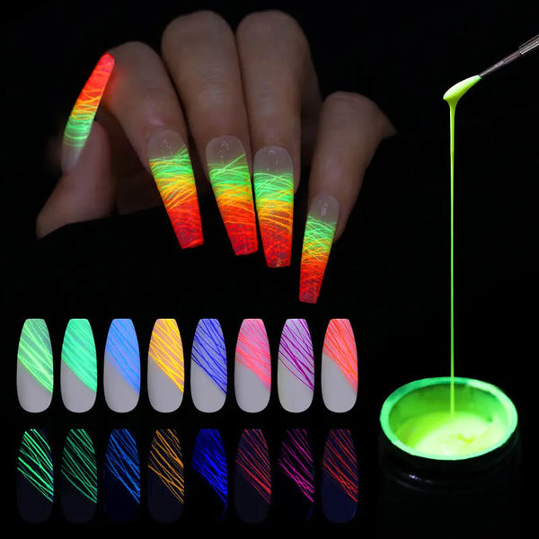 Manicure Luminous Nail Art Spider Nail Gel UV Nail Polish - Zera