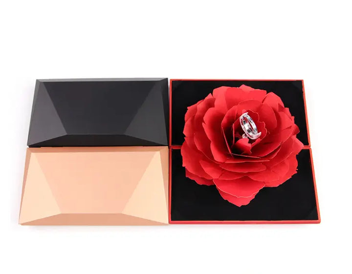 Rotating rose ring box - BEAUTIRON