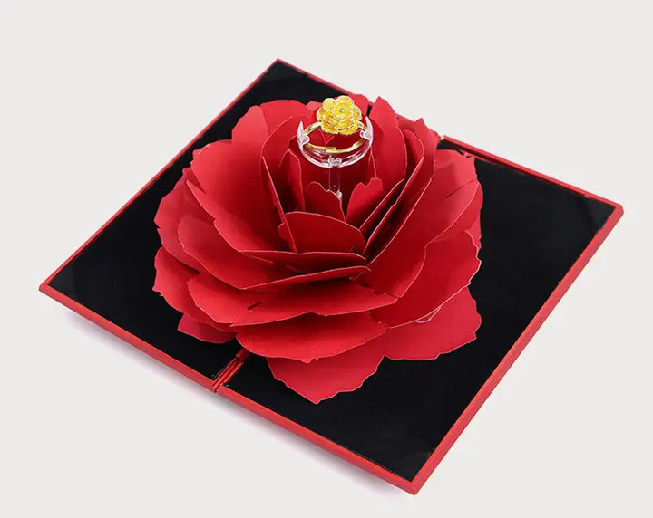 Rotating rose ring box - BEAUTIRON