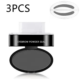 Eyebrow Powder Stamp Tint Stencil Kit Cosmetics Professional Makeup Waterproof Eye Brow Stamp Lift Eyebrow Enhancers Stencil Kit - Zera