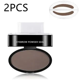 Eyebrow Powder Stamp Tint Stencil Kit Cosmetics Professional Makeup Waterproof Eye Brow Stamp Lift Eyebrow Enhancers Stencil Kit - Zera