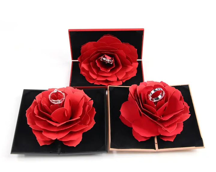 Rotating rose ring box - BEAUTIRON