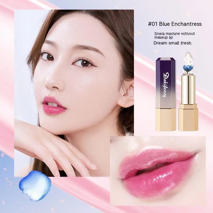 Petal Flower Lipstick Transparent Jelly Color Changing Temperature - BEAUTIRON