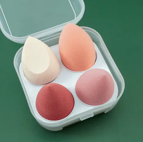 Wet and Dry Makeup Sponge - 4pcs Cosmetic Puff