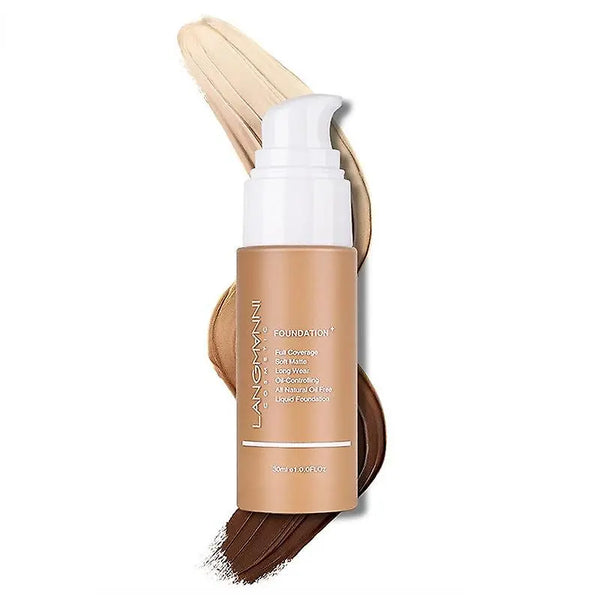 a bottle of foundation foundation on a white background