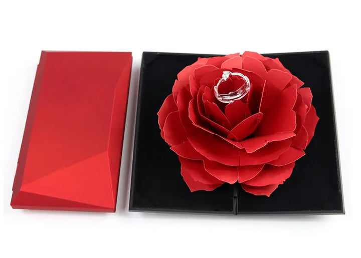 Rotating rose ring box - BEAUTIRON