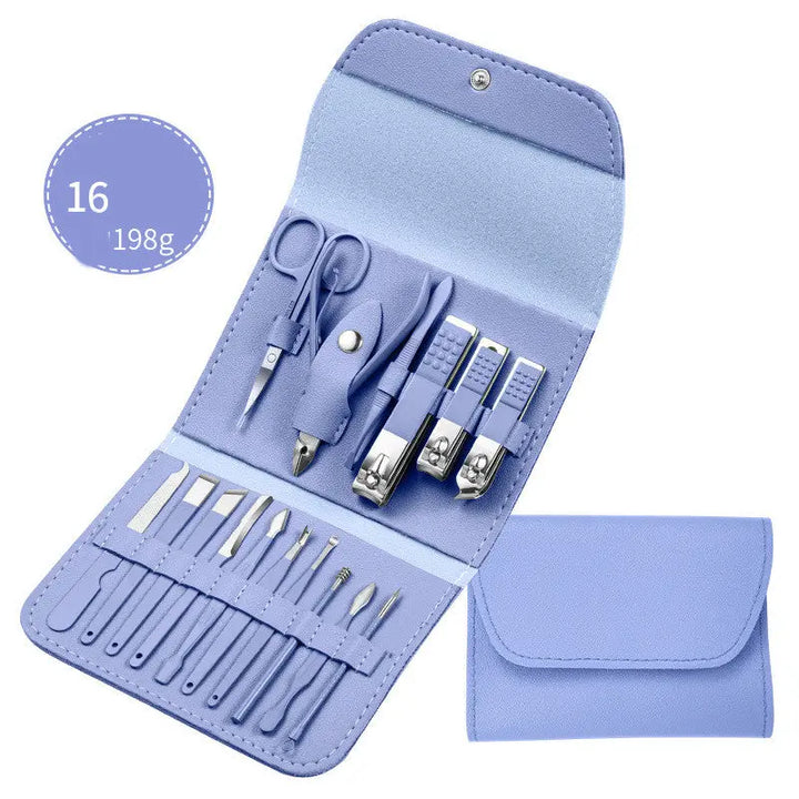 Professional Scissors Nail Clippers Set Ear Spoon Dead Skin Pliers Nail Cutting Pliers Pedicure Knife Nail Groove Trimmers - Zera