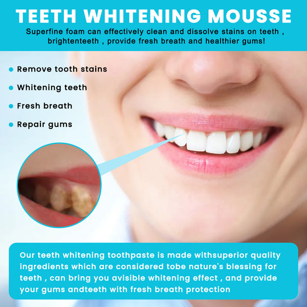 White Teeth Mousse Cleaning Toothpaste