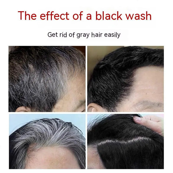 White Wash Black Hair Color Cream Natural Plant Hair Color Tint - BEAUTIRON