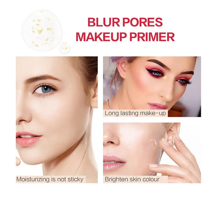 Makeup Base Face  Gold Foundation Primer Oil Control Professional Matte Make Up Pores - Zera