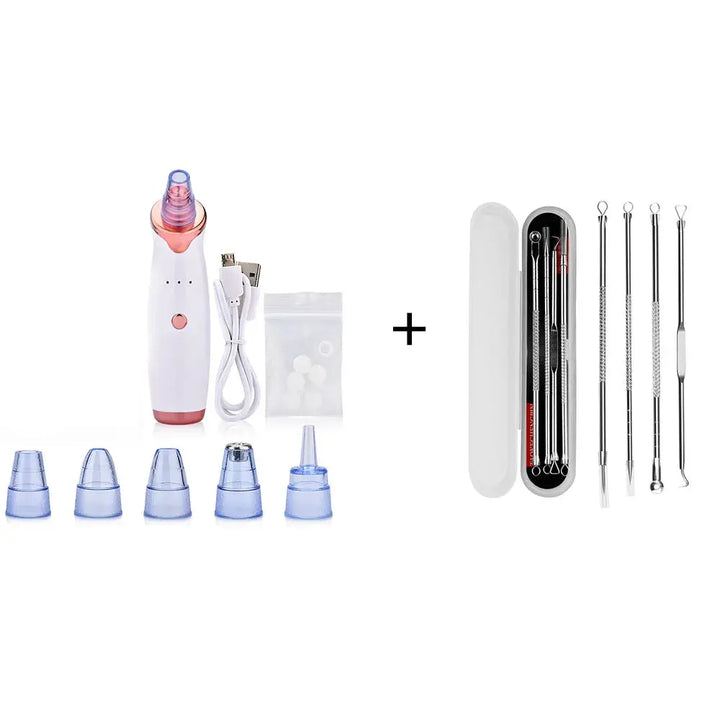 Blackhead Remover Skin Care Face Clean Pore Vacuum Acne Pimple Removal Suction Facial Diamond Dermabrasion Tool Care - BEAUTIRON