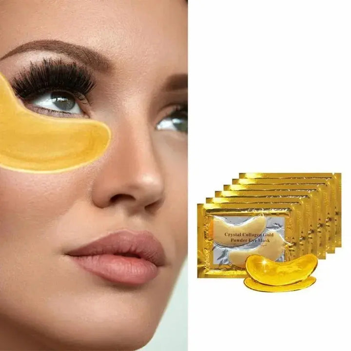 InniCare 50/60/80/100 Pcs Crystal Collagen Gold Eye Mask Dark Circles Acne Beauty Patches For Eye Skin Care Korean Cosmetics - BEAUTIRON