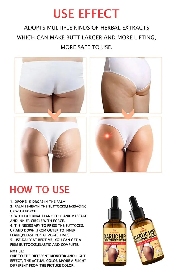 Hip Lift Up Buttock Enhancement Massage Oil Essential Oil Cream Ass Liftting Up Sexy Lady Hip Lift Up Butt Buttock Enhance - BEAUTIRON