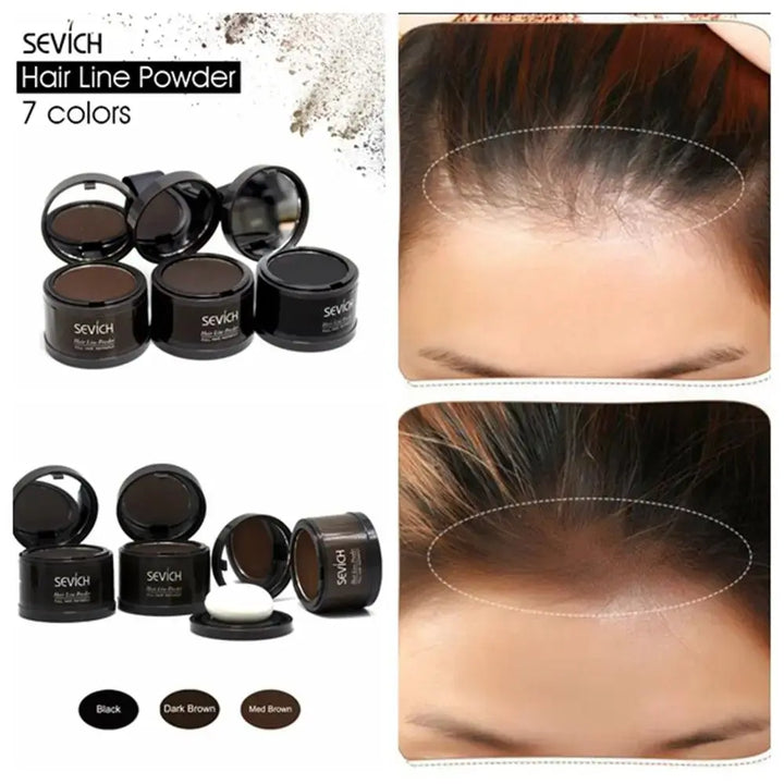 1PC Hairline Repair Filling Powder With Puff Sevich Fluffy Thin Powder Pang Line Shadow Powder Forehead Hair Makeup Concealer - BEAUTIRON