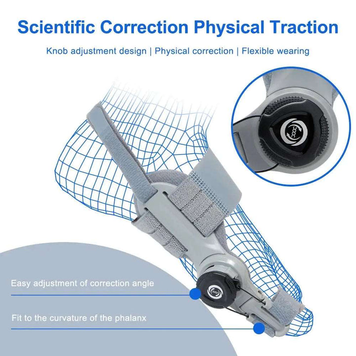 Bunion Corrector Unisex Foot Hallux Valgus Braces Rotatable Toe Separator Straightener Adjustable Pedicure Finger Toe Corrector - BEAUTIRON