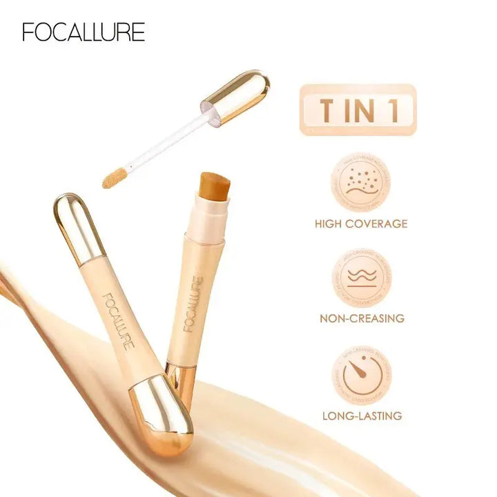 FOCALLURE Matte Flawless Liquid Concealer Foundation Cream Professional Concealing Eye Dark Circle Long-lasting Face Cosmetics - BEAUTIRON