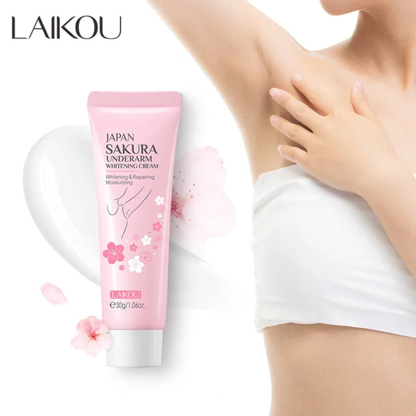 Laikou Sakura Underarm Cream Knee Buttocks Dark Skin  Improve Melanin Pigmentation Korean Skin Care Produ 30g