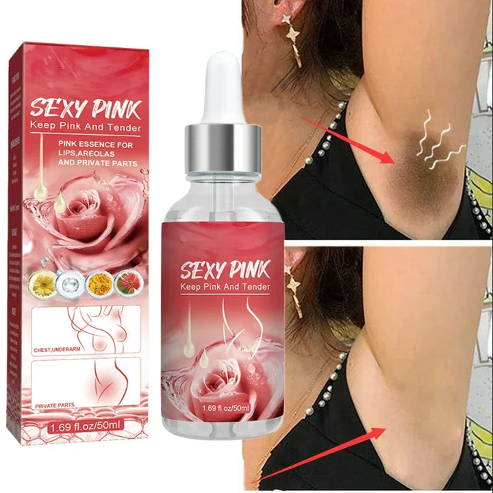 Pink Sexy Women Essence For Lip Areolas Private Parts Tender Remove Intimate Melanin Skin Care Whitening Dark Spot Body Serum BEAUTIRON