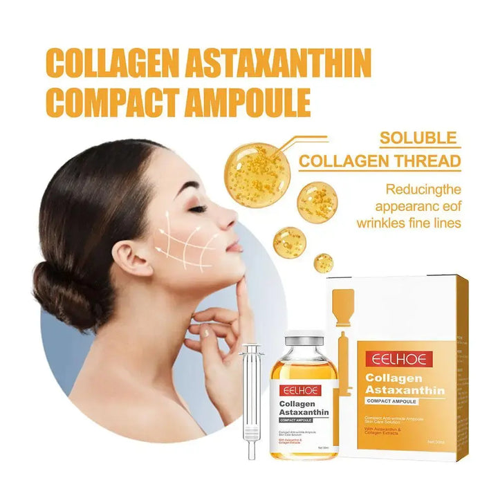 30ml Collagen Astaxanthin Lifting Ampoule Instant Wrinkle Remover Face Serum Lifting Firming Fade Fine Lines Anti-aging - BEAUTIRON