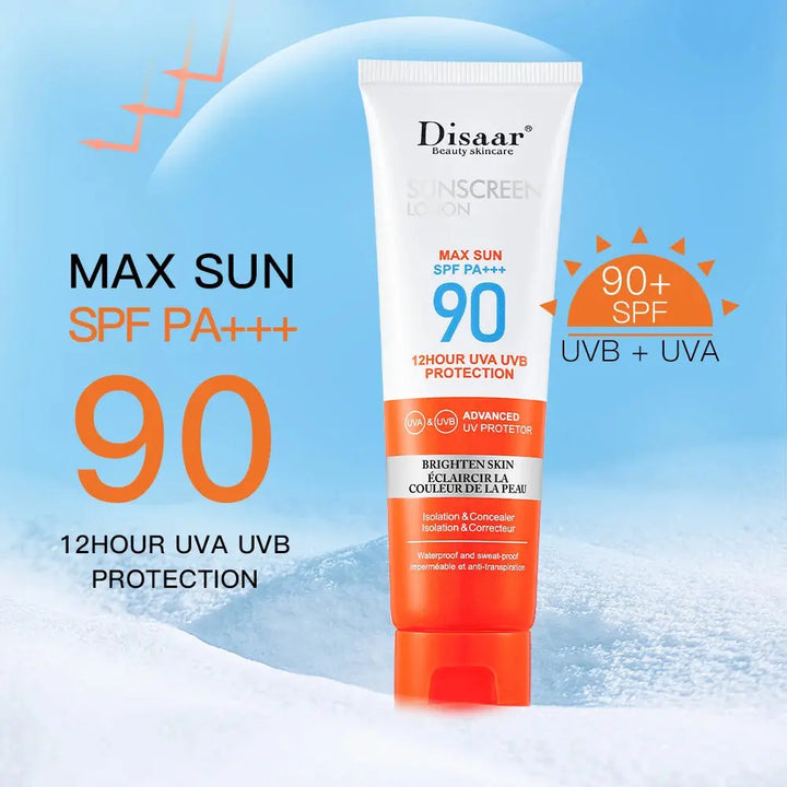 Disaar Facial Sunscreen SPF 50/60/90 UV Protective Sun Cream Moisturizing Skin Body Sunscreens Anti Sun Face Protection - BEAUTIRON