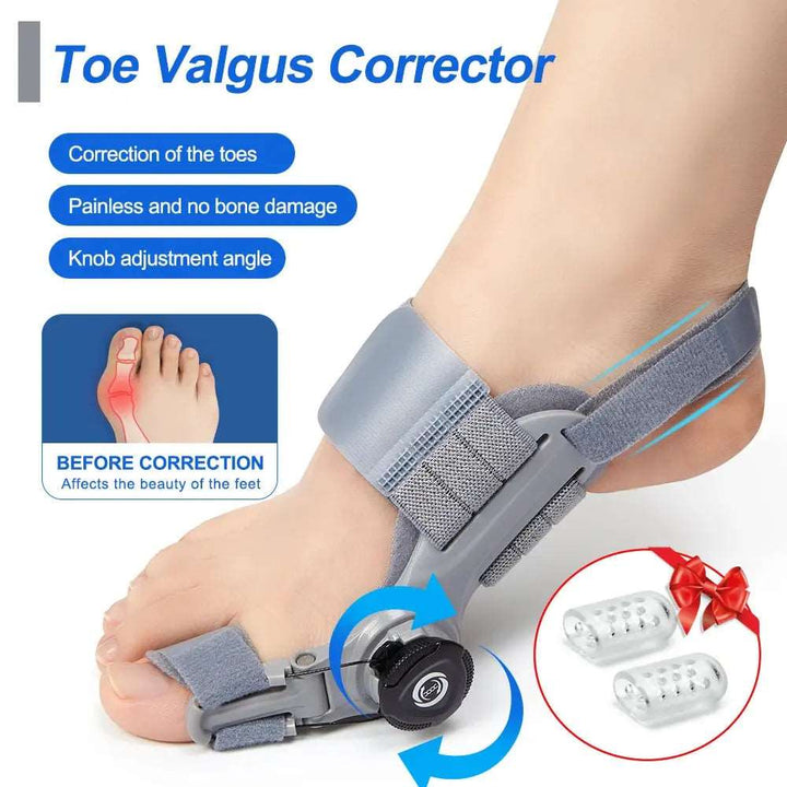 Bunion Corrector Unisex Foot Hallux Valgus Braces Rotatable Toe Separator Straightener Adjustable Pedicure Finger Toe Corrector - BEAUTIRON