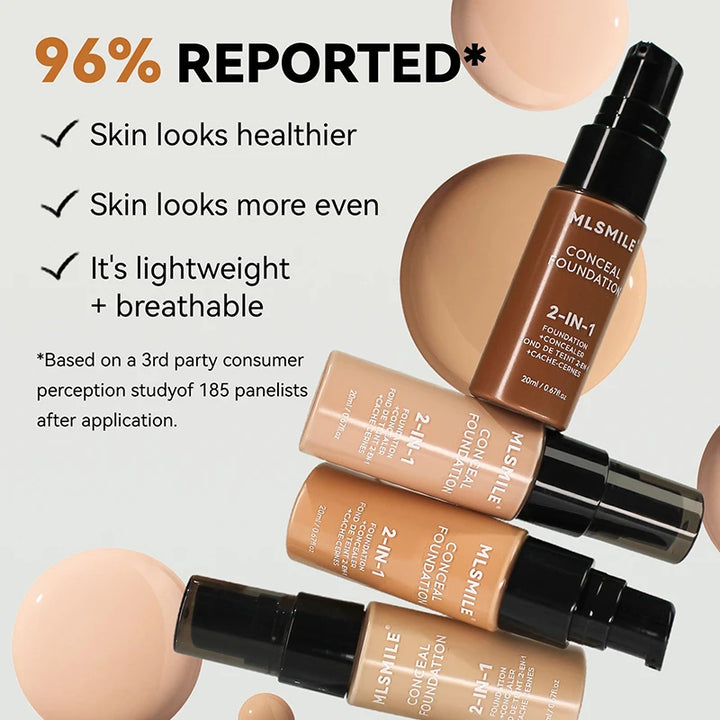 Face Foundation Cream Oil-control Matte Bbcream Lasting Concealer Liquid Waterproof Full Coverage Matte Base Professional Makeup BEAUTIRON