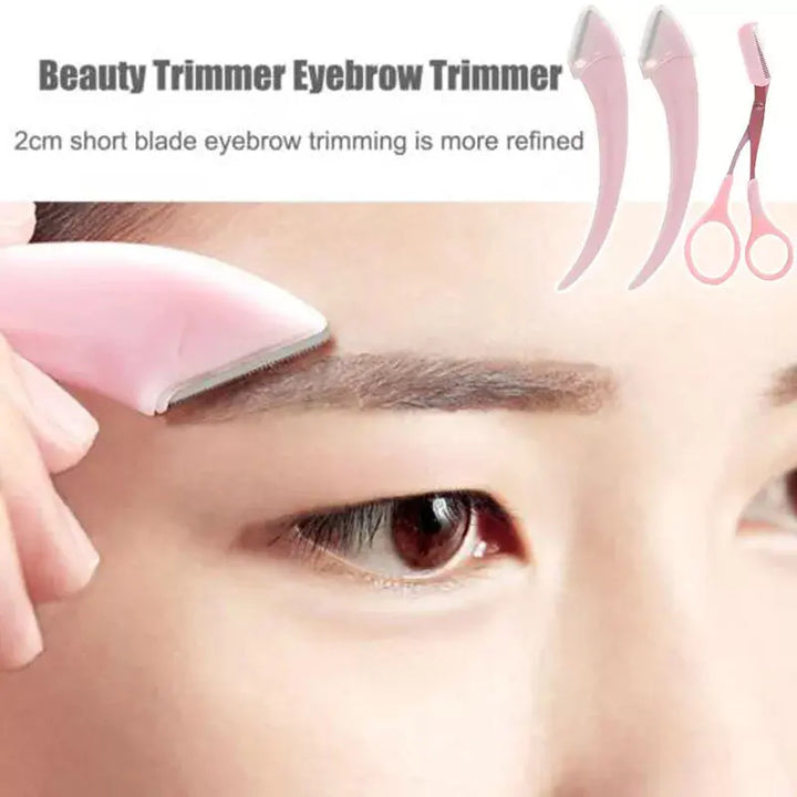 Eyebrow Trimming Knife Eyebrow Face Razor For Women Professional Eyebrow Scissors With Comb Brow Trimmer Scraper Accessories - BEAUTIRON