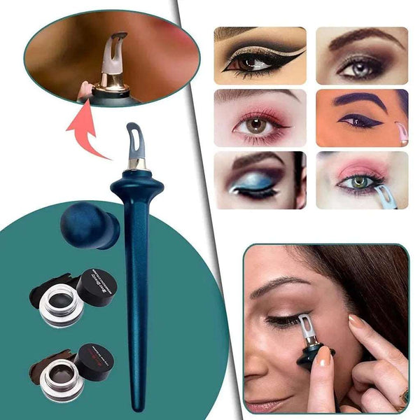 1pc Silicone Eyeliner Brush Reusable Waterproof Non Dizzy Durable Makeup Easy Tools For Shaky Hands Beginer Makeup Tool - BEAUTIRON