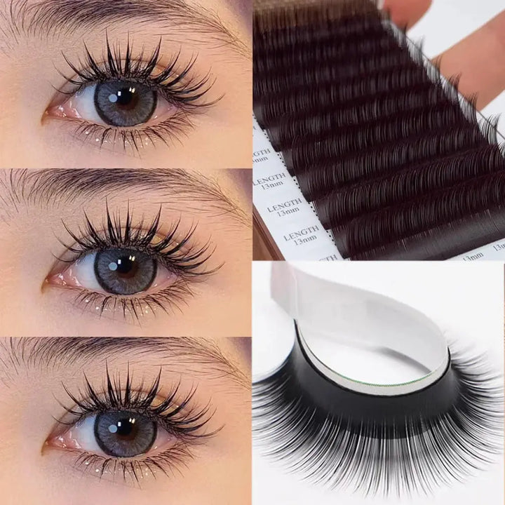 Camellia False Eyelash Extension Natural Soft Auto Fan Bloom Magnetic Easy Fanning Individual Lashes Faux Mink Silk Fake Lashes - BEAUTIRON