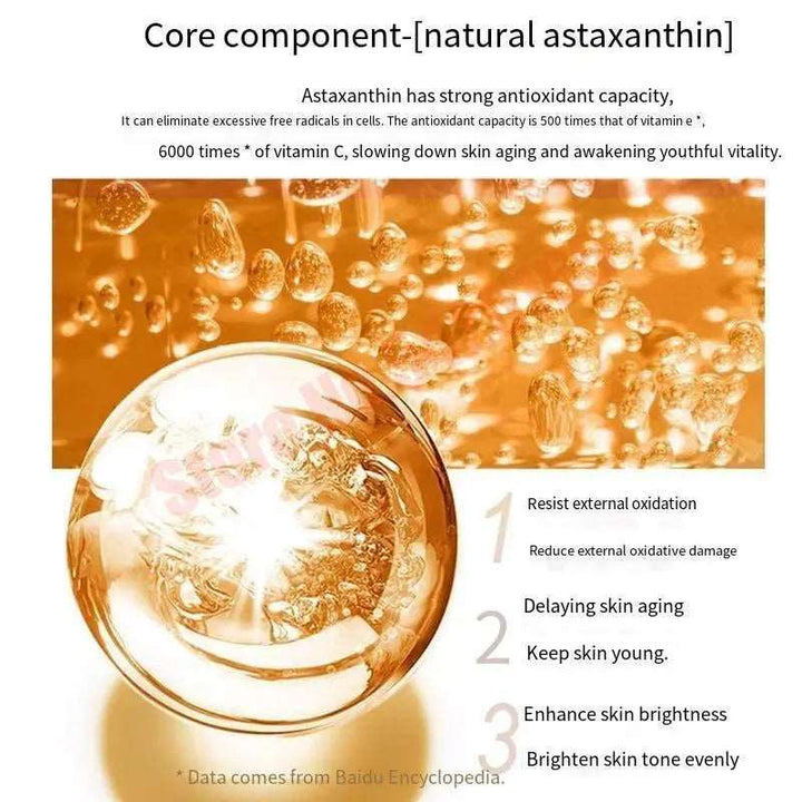 Astaxanthin Freeze-Dried Powder Peptide Tight Lifting Serum  Anti-Aging Wrinkle Essence Nicotinamide Korean Skincare Products - BEAUTIRON