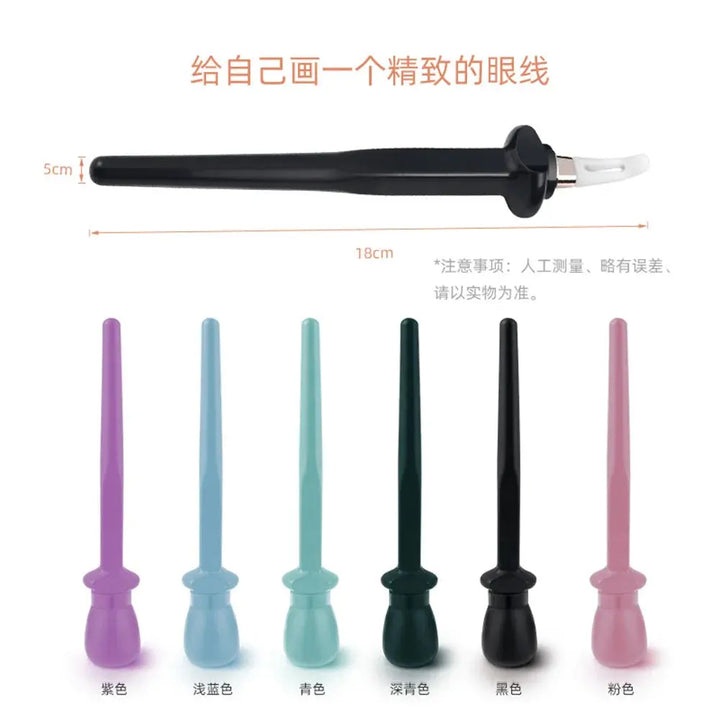 1pc Silicone Eyeliner Brush Reusable Waterproof Non Dizzy Durable Makeup Easy Tools For Shaky Hands Beginer Makeup Tool - BEAUTIRON