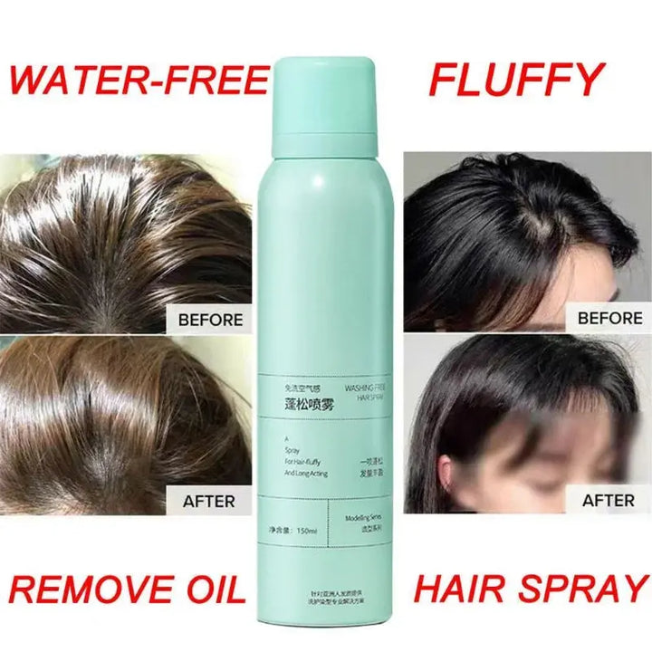 Oil Control No-wash Hair Fluffy Spray Leave-in Dry Shampoo Remove Attached Sweat Static Oil-control Hair Powder Hairspray - BEAUTIRON