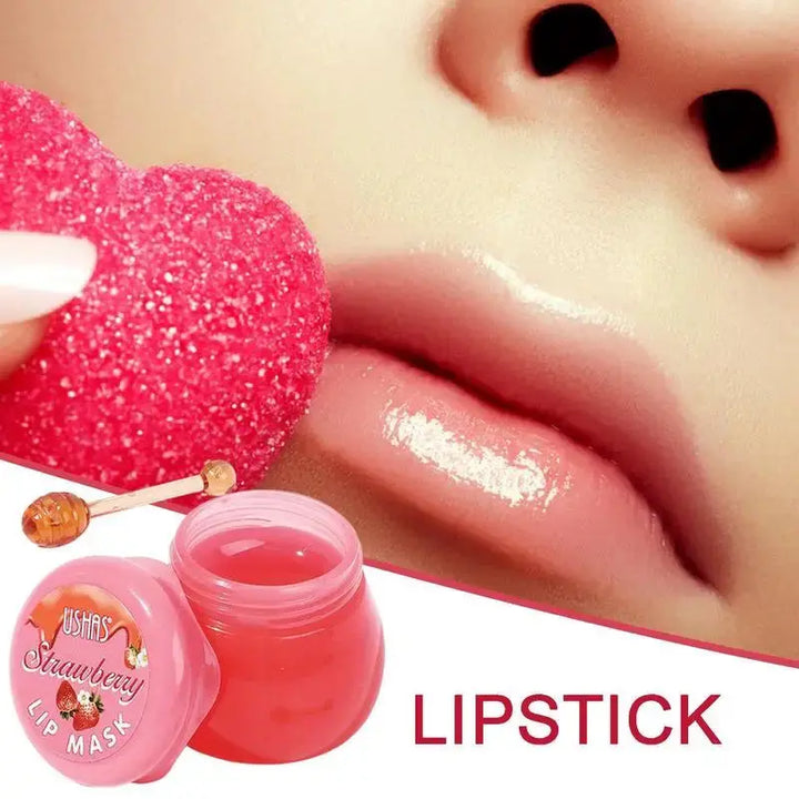 Lip Plumper Masque Strawberry Flavor Lip Masque For Dry Cracked Lips Skincare Lip Oils Lip Balm Moisturizing Lip Care Masque - BEAUTIRON