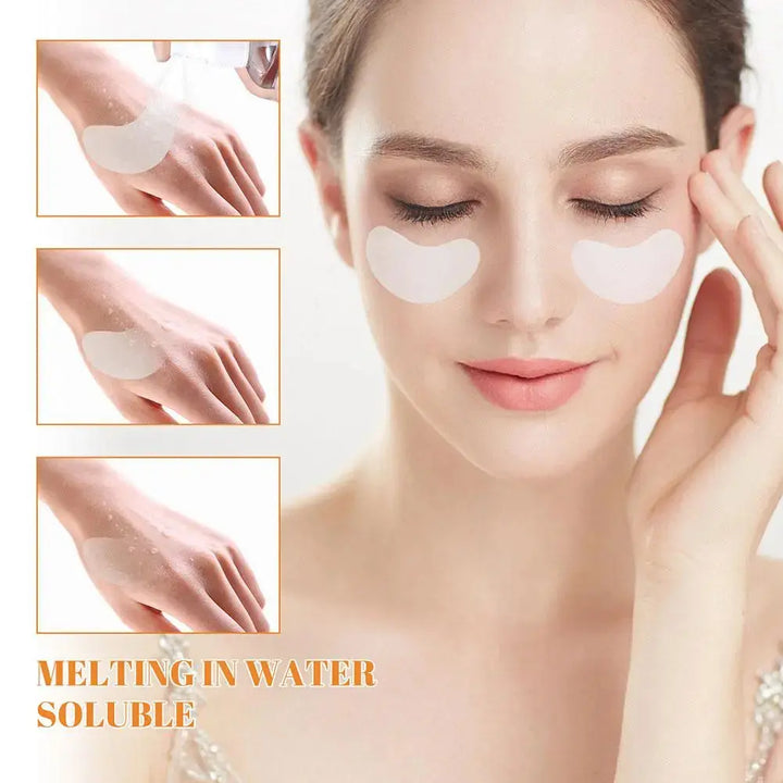 High-Protein Collagen Facial Film Fades Dark Circles Eye Bags Eye Mask Light Fine Lines Lifting and Firming Water-Soluble Mask - BEAUTIRON