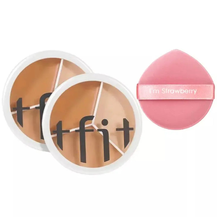 TFIT 3 Colors Concealer Palette Professional Makeup Face Eye Contour Face Spot Concealer Dark Circle Correcting Face Makeup - BEAUTIRON