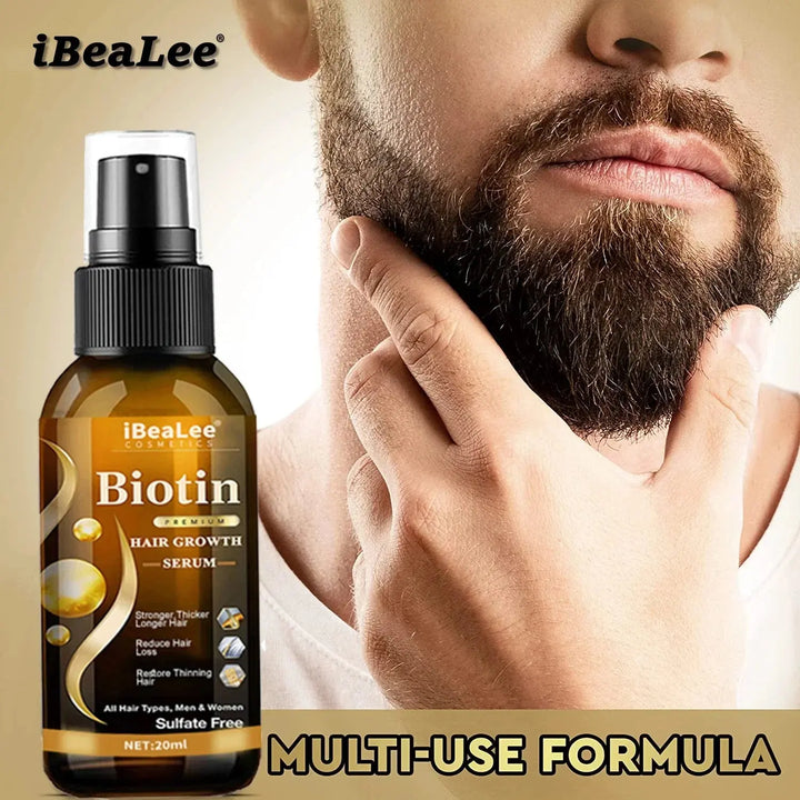 Hair Growth Products Biotin Anti Hair Loss Spray Scalp Treatment Fast Growing Care Essential Oils for Men Women Hair Care - BEAUTIRON