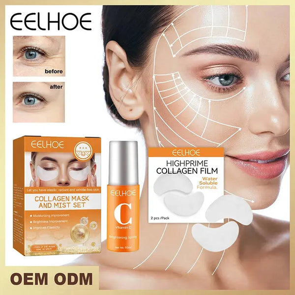 High-Protein Collagen Facial Film Fades Dark Circles Eye Bags Eye Mask Light Fine Lines Lifting and Firming Water-Soluble Mask - BEAUTIRON