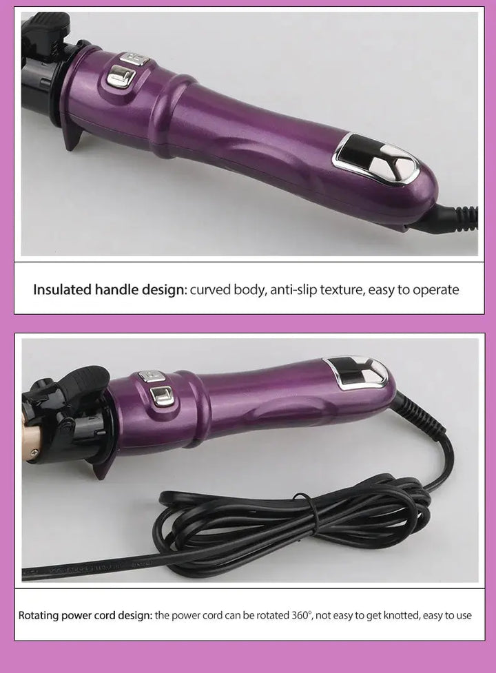 SONOFLY 28mm 32mm Electricity Hair Curler Automatic Rotation Hair Curl Irons With LCD  Temperature Control 100℃ To 230℃ JF-192 - BEAUTIRON