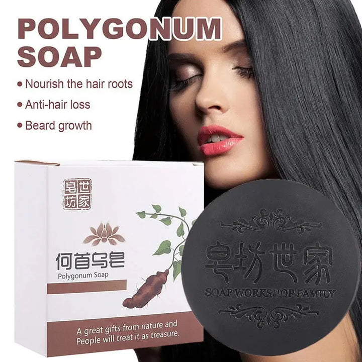 Promotes Hair Growth Prevents Hair Loss Polygonum Soap Essential Oil Soaps Multiflora Shampoo Bar Shampoo Soap Hair Care шампунь - BEAUTIRON