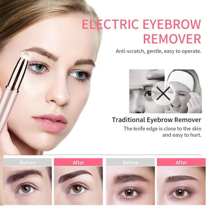 Women's Electric Eyebrow Trimmer: Face Hair Remover - BEAUTIRON