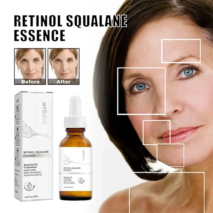 Retinol Anti Aging Remove Wrinkles Serum Firm Facial Essence Fade Eye Fine Line Moisturizing Lift Brighten Face Skin Care Beauty - BEAUTIRON
