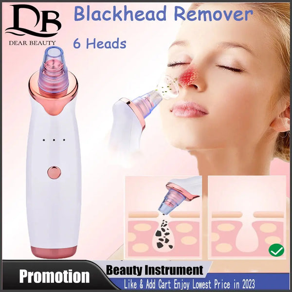 Blackhead Remover Skin Care Face Clean Pore Vacuum Acne Pimple Removal Suction Facial Diamond Dermabrasion Tool Care - BEAUTIRON
