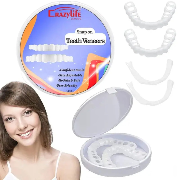 Snap-On Silicone Smile Veneers for Confidence - BEAUTIRON