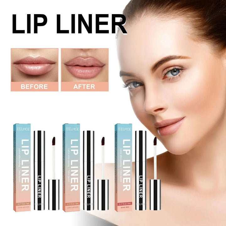 3 Colors Peel Off Lip Liner Tattoo Waterproof Long Lasting Matte Lip Ink Velvet Lip Tint Sexy Red Contour Lips Make Up Cosmetics - BEAUTIRON