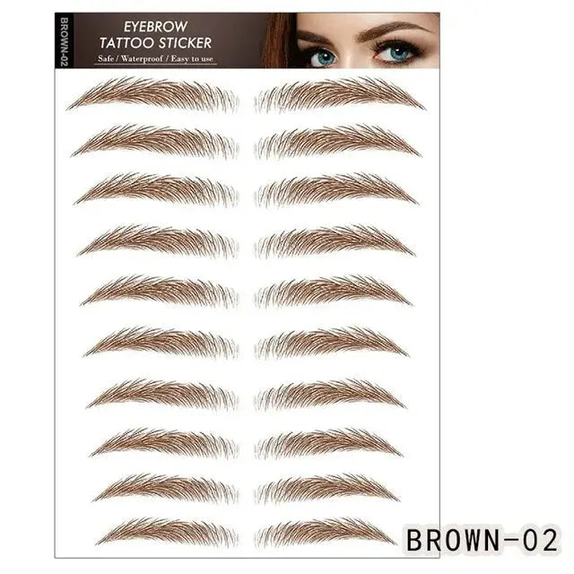 One Unit Packaging for Convenient Eyebrow Sticker Application
