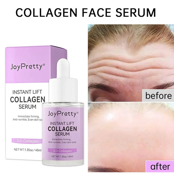 Collagen Face Serum Wrinkle Removal Anti Aging Hyaluronic Acid Forehead Fine Lines Lifting Facial Serum 40ml Skin Care Beauty - BEAUTIRON